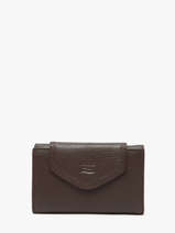 Portefeuille Leder Crinkles Bruin caviar 15020