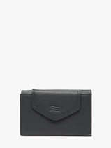 Portefeuille Leder Crinkles Blauw caviar 15020