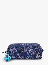Pennenzak 3 Compartimenten Kipling Blauw back to school / pbg PBGI3560