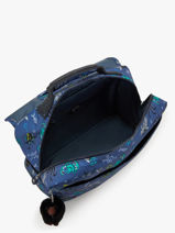 Boekentas 1 Compartiment Kipling Blauw back to school / pbg PBGI3652-vue-porte