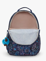 Rugzak 2 Compartimenten Met 15" Laptopvak Kipling Blauw back to school / pbg PBGI5816-vue-porte