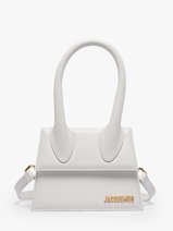 Sac Bandouli�re D'occasion Chiquito Moyen Cuir Jacquemus Blanc second life 1566327