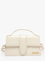 Sac Bandouli�re D'occasion Grand Bambino Cuir Jacquemus Blanc second life 1567341