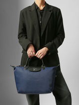 Longchamp Le pliage energy Sac port� main Bleu-vue-porte