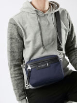 Longchamp Le pliage energy Sac port� travers Bleu-vue-porte