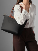 Longchamp Le pliage original Schoudertas Zwart-vue-porte