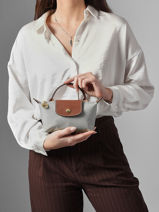 Longchamp Le pliage original Pochette Gris-vue-porte
