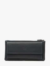 Portefeuille Caviar Cuir Crinkles Bleu caviar 14104