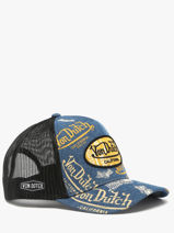 Casquette Von dutch Bleu accessoires CAFE08-vue-porte