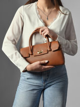 Handtas Milano Cosmos Leder Lancaster Beige milano cosmos 78-vue-porte