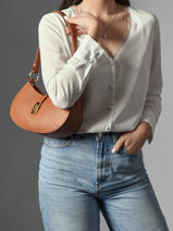 Sac Bandouli�re Milano Horizon Sophie Cuir Lancaster Marron milano horizon sophie 80-vue-porte