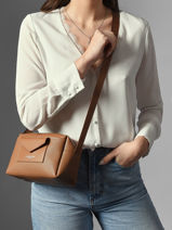 Cross Body Tas Maya Double Kba Lancaster Bruin maya double kba 106-vue-porte