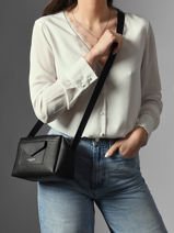 Sac Bandouli�re Maya Double Kba Lancaster Noir maya double kba 106-vue-porte