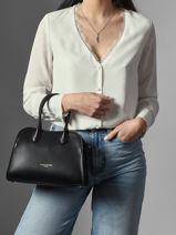 Handtas Donna Hopper Leder Lancaster Zwart donna hopper 120-vue-porte