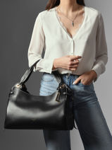 Schoudertas Swann Leder Lancel Zwart swann A13990-vue-porte