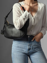 Schoudertas M Victoire Leder Lancel Blauw victoire A13993-vue-porte