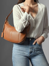 Sac Hobo Zipp� M Victoire Cuir Lancel Marron victoire A13993-vue-porte