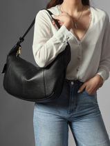 Sac Hobo Zipp� L Victoire Cuir Lancel Violet victoire A13994-vue-porte