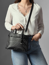 Sac � Main S Faubourg Studs Cuir Lancel Noir faubourg A14025-vue-porte