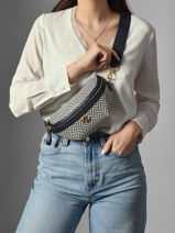 Sac Banane Lauren ralph lauren Bleu dryden 31P04059-vue-porte