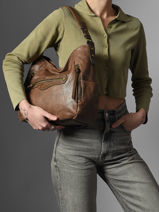 Schoudertas Wt Becolore Miniprix Bruin wt becolore 6512-vue-porte