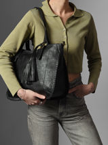 Sac Port� �paule Wt Tresse Miniprix Noir wt tresse 27611-vue-porte