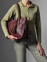 Sac Port� �paule Wt Tresse Miniprix Violet wt tresse 27611-vue-porte