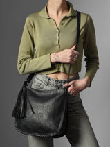 Cross Body Tas Wt Tresse Miniprix Zwart wt tresse 27613-vue-porte