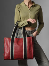 Sac Port� �paule A4 Miniprix Rouge wt new grained F6946-vue-porte