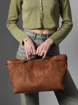 Sac Port� Main Wt Velvet Miniprix Marron wt velvet KJ62084-vue-porte