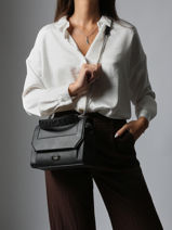 Sac � Main M Ninon Cuir Lancel Violet ninon A09222-vue-porte