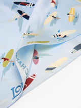 Longchamp Soie gots Etole Bleu-vue-porte