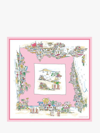 Longchamp Soie gots Etole Rose