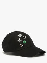 Casquette Ikon Multi Pin Karl lagerfeld Noir k ikon B1W33019-vue-porte