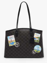 Schoudertas K Ikon Leder Karl lagerfeld Bruin k ikon B1W30020