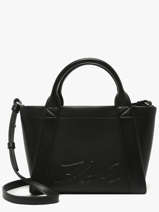 Handtas K Ville Leder Karl lagerfeld Zwart k ville B1W30067