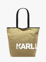 Schoudertas K Essential Katoen Karl lagerfeld Groen k essential B1W50050