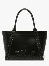 Sac Port� �paule K/ville Studs Cuir Karl lagerfeld Noir k ville B1W30261