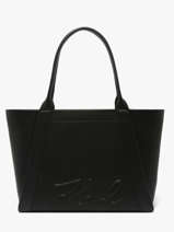 Sac Port� �paule K/ville Cuir Karl lagerfeld Noir k ville B1W30066