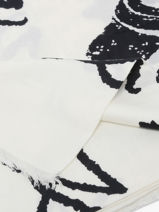 Foulard Karl lagerfeld Blanc k monogram B1W33086-vue-porte