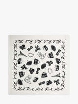 Foulard Monogram 120x120 Cm Karl lagerfeld Noir k monogram B1W33086