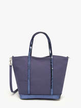 Petit Cabas Zipp� Paillettes Vanessa bruno Violet cabas 1V40435