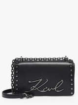 Sac Bandouli�re K Signature Cuir Karl lagerfeld Noir k signature B1W30049