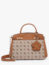 Sac Port� Main Melinda Logo Polyester Guess Marron melinda logo JP990206
