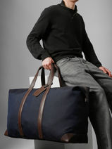 Longchamp Boxford Sac de voyage Bleu-vue-porte