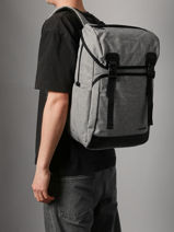 Sac � Dos Business David jones Gris business PC037A-vue-porte