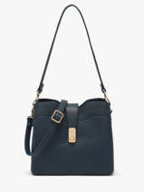 Sac Port� �paule Lys Hexagona Bleu lys 5620254