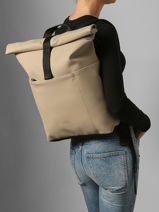 Rugzak A4 Formaat Met 16" Laptopvak Ucon acrobatics Beige backpack I-vue-porte