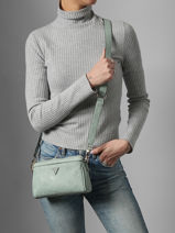 Sac Bandouli�re Cresidia Guess Bleu cresidia PD988872-vue-porte