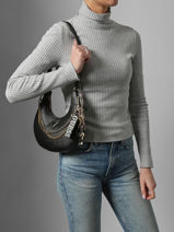 Sac Bandouli�re Davina Guess Noir davina BG989918-vue-porte